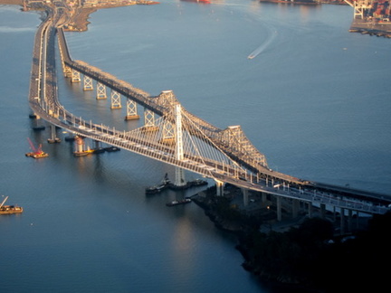 Bay Bridge - new &amp; old spans.JPG