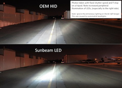 LED landing light comparison photos - HID vs Sunbeam - annotated.jpg